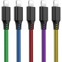 Lot de 5 Cables iPhone Chargeur iPhone 2m Charge Rapide Câble Cordon