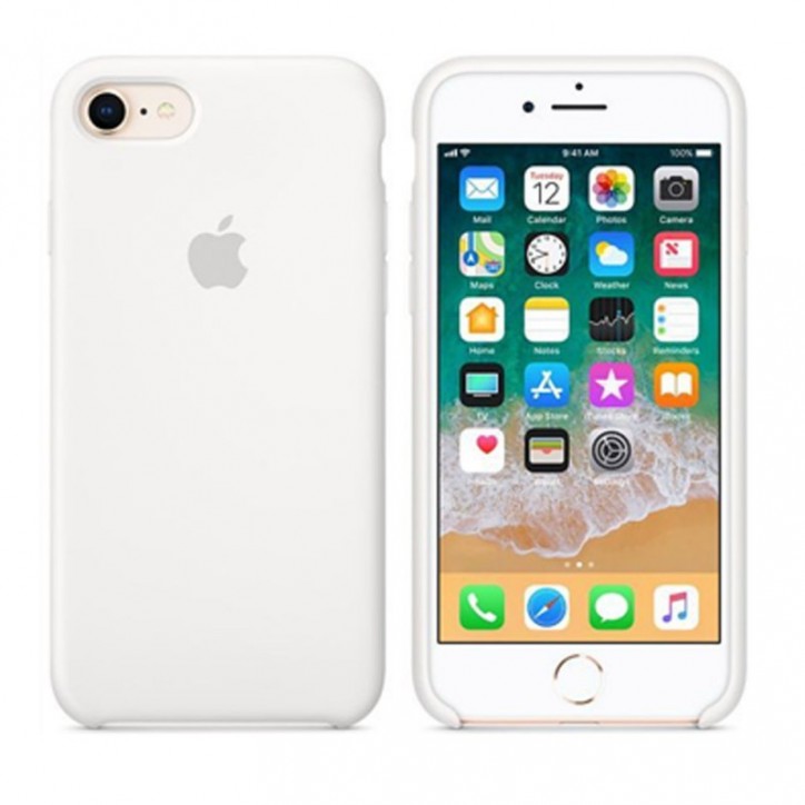 Coque En Silicone blanche iPhone SE 2020