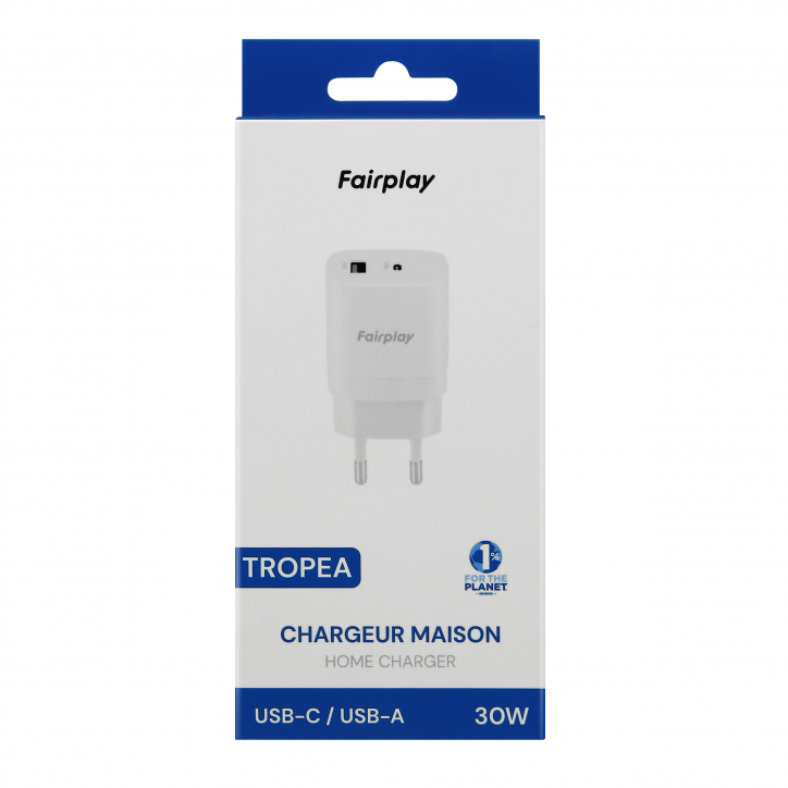 Chargeur 2 USB (A+C) 30W TROPEA
