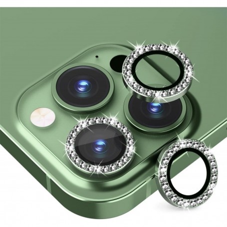 Protège objectifs iPhone 13 Pro / 13 Pro Max Rep iPhone Médoc Couleur  Diamant-Vert