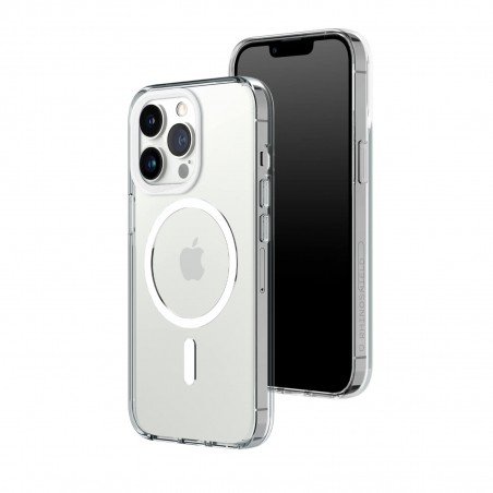 RhinoShield Coque Clear Magsafe iPhone 13 Pro Max Force, Haute Transparence et résiste au jaunissement