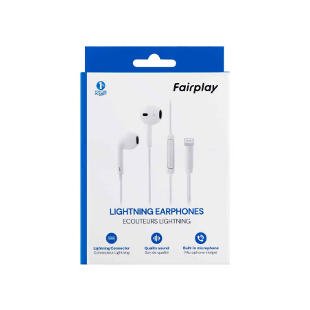 Écouteurs Lightning FAIRPLAY – Compatibles iPhone / iPad