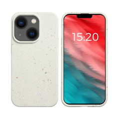 Coque Bambou Biodégradable PROTECT pour Apple iPhone 14 Blanc