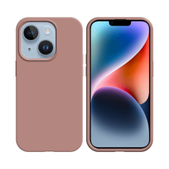 Coque Silicone Compatible pour Apple iPhone 14 Rose