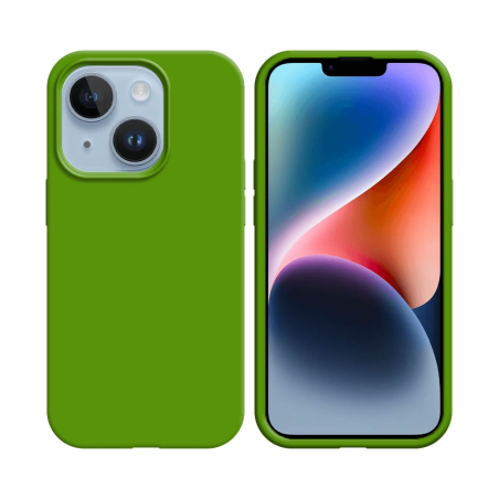 Coque Silicone Compatible pour Apple iPhone 14 Vert Clair