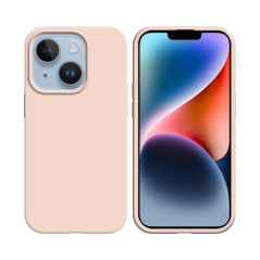 Coque Silicone Compatible pour Apple iPhone 14 Rose Gold