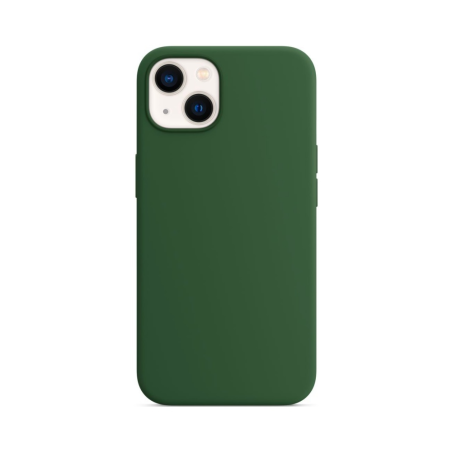 Coque Silicone Compatible pour Apple iPhone 13 Vert Foncé