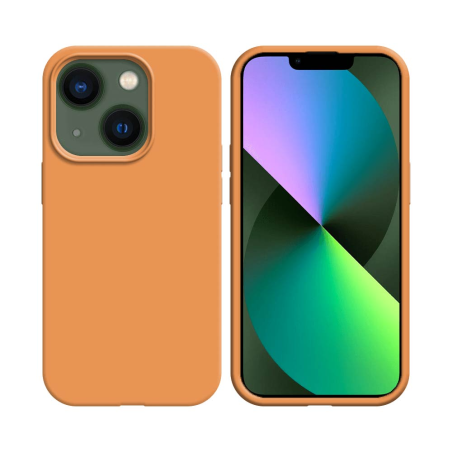 Coque Silicone Compatible pour Apple iPhone 13 Corail