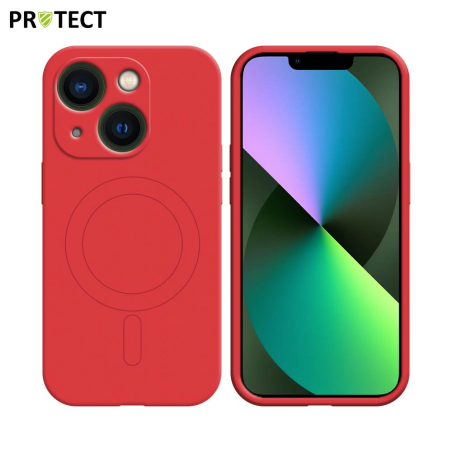 Coque de Protection IZ001 PROTECT pour Apple iPhone 13 MagSafe Rouge