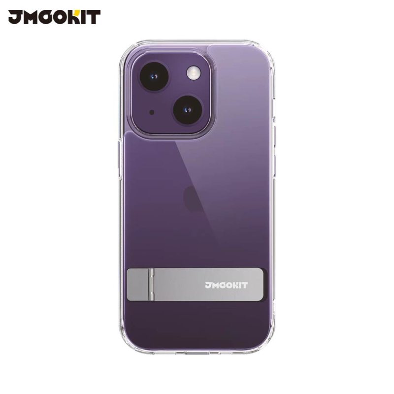 Coque de Protection Metal Bracket JMGOKIT pour Apple iPhone 13 Transparent